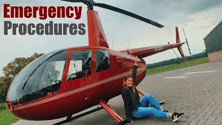 Helicopter Emergency Procedures Training  Robinson R44 [upl. by Reldnahc207]