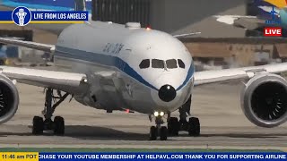 LIVE Los Angeles LAX Airport Plane Spotting [upl. by Twyla]