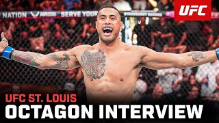 Carlos Ulberg Octagon Interview  UFC St Louis [upl. by Baler]