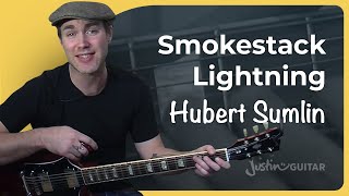 How to play Smokestack Lightning by Hubert Sumlin  Riff Guitar Lesson [upl. by Ogeid927]