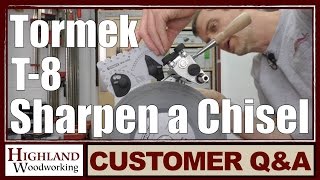 Chisel sharpening made easy with the Tormek T8 [upl. by Lerrud]