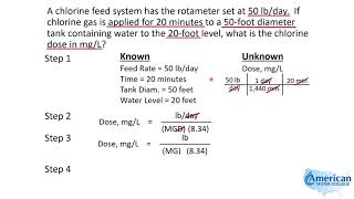 Water Treatment Math  Chlorine Dose Calculation [upl. by Ballou913]