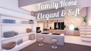 Soft Elegant Aesthetic Family Home  Tour and Speed Build  Adopt Me [upl. by Scoville]