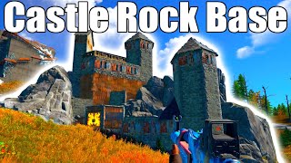 I Built A CASTLE in a Rock Nook  Rust Console Edition [upl. by Razatlab]