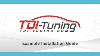 TDITuning Example Installation Guide [upl. by Sasnak633]