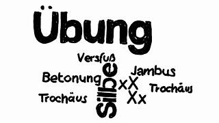 Metrum Jambus und Trochäus Übung [upl. by Yoreel]