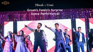 Groomquots Family Surprise Dance Performance to Bride  Hitesh  Urmi  hitmi [upl. by Norford]