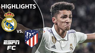 Real Madrid vs Atletico Madrid  LaLiga Highlights  ESPN FC [upl. by Enelrats]