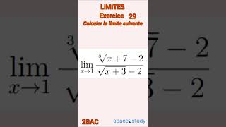 Exercice 29 Limites 2BAC Maths [upl. by Enaek]