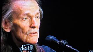 Gordon Lightfoot  Katie CouricJune 122014  If You Could Read My MindCHAR video [upl. by Airamana]