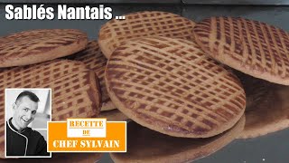 Sablés nantais  Recette par Chef Sylvain [upl. by Anelhtac]