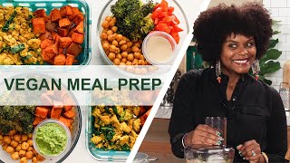 How To Meal Prep 12 Easy Vegan Recipes In 90 Minutes For A Beginner [upl. by Yram]