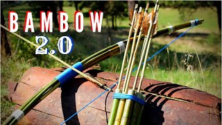 How to make a BAMBOO BOW Bambow 20 [upl. by Euqirat]