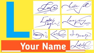 ✔️ L Signature Style  Signature Style Of My Name  How To Create My Own Signature  Alphabet l [upl. by Gulgee]