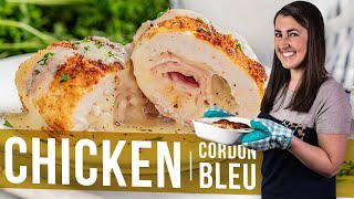 Classic Chicken Cordon Bleu Baked or Fried [upl. by Adiesirb]