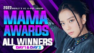 2023 MAMA Awards  All Winners Day 1 amp Day 2 [upl. by Kobi]