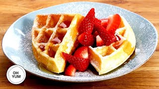 Professional Baker Teaches You How To Make WAFFLES [upl. by Birgit]