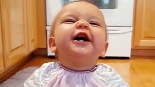 funny baby says first words – cute compilation [upl. by Llekcm955]