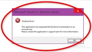 How To Fix Microsoft Visual C Runtime Library Error  Windows 7810 [upl. by Gilchrist]