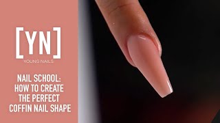 How to Create the Perfect Coffin Nail Shape [upl. by Harbert693]