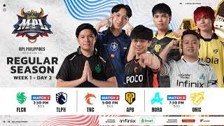 🔴 LIVE  MPL PH S15  FILIPINO  Week 1 Day 2 [upl. by Ketchum]