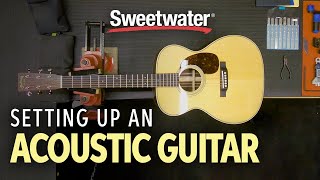 Acoustic Guitar Setup – How to Set up an Acoustic Guitar 🎸  Guitar Lesson [upl. by Lledrac]