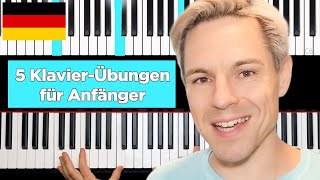 TOP 5 Klavierübungen für Anfänger [upl. by Cavit]