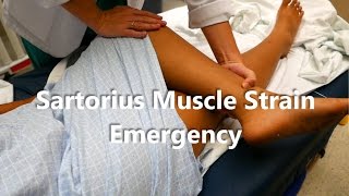 Sartorius Muscle Strain Emergency [upl. by Novah]