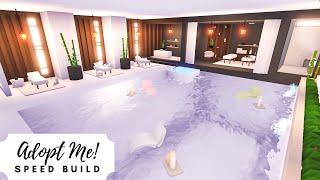 Luxury Apartment Pool  Spa Speed Build 🌊 Roblox Adopt Me [upl. by Mendy]