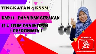 INERSIA EKSPERIMEN  SAINS TINGKATAN 4 KSSM  FIZIK TINGKATAN 4 KSSM [upl. by Lane]