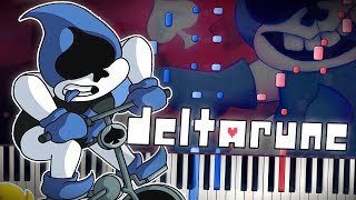 Deltarune  VS LANCER Battle Theme  Piano Tutorial  Synthesia [upl. by Xavler603]