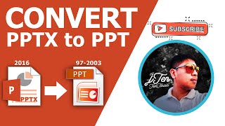 Quick Guide on How To Convert Newer Version of Microsoft Power Point PPTX to an Older Version PPT [upl. by Enalb46]