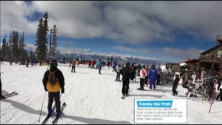 Keystone 2021  The nice beginner ski trails Colorado Feb 14 [upl. by Emmie]