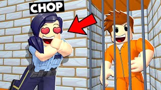 CHOP AND FROSTY ESCAPE PRISON USING HACKS IN ROBLOX [upl. by Inaluahek21]