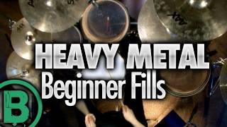 Heavy Metal Drumming  Beginner Drum Fills [upl. by Polard]