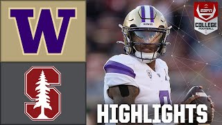 Washington Huskies vs Stanford Cardinal  Full Game Highlights [upl. by Aihsekel]