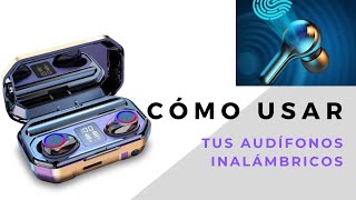 Como usar los audífonos inalámbricos Bluetooth  Aprende a USAR tus audífonos [upl. by Frodina112]