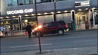 Terrifying arson spree dramatic takedown in Edmonton captured on video [upl. by Allerus]