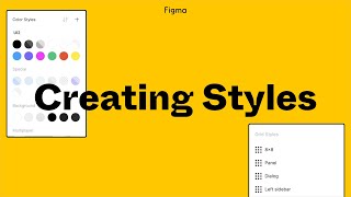 Figma Tutorial Creating Styles [upl. by Halsy]