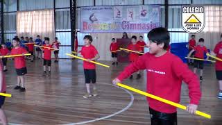 3ro y 4to Básico Varones  Bastones  Revista de Gimnasia 2019  Colegio José Luis Norris [upl. by Malti726]