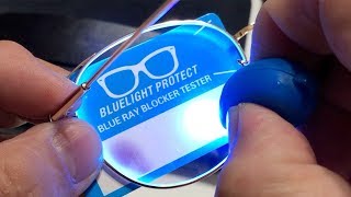 Testing Blue Light Blocking Eyeglasses [upl. by Rheinlander]