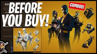 NEW DOUBLE AGENT PACK Review  Gameplay  Combos Before You Buy Fortnite Battle Royale [upl. by Leonore]