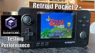 Retroid Pocket 2 plus  GameCube Performance Testing amp Settings MMRJ2 [upl. by Ellebasi]