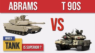 M1A2 Abrams vs T90s  Military Tank Comparison [upl. by Peih]