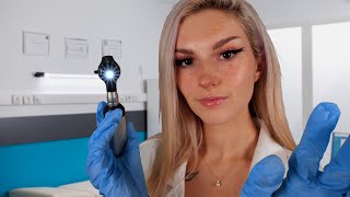 ASMR Full Otoscope Ear Exam amp Ear Cleaning [upl. by Yznyl]