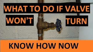 Loosen Stuck Water Valve [upl. by Dukey]