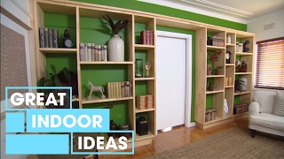 How To Build A Custom Wall Unit  Indoor  Great Home Ideas [upl. by Kcirdneked]