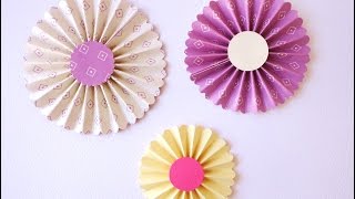 Come fare le Coccarde di carta  DIY Rosette [upl. by Graehl]