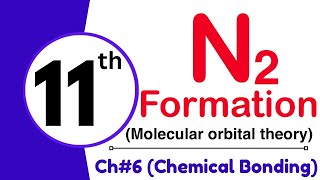 N2 formation according to MOT  Molecular orbital Theory  11th Class chemistry [upl. by Llenaj533]