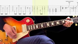 Guitar TAB  While My Guitar Gently Weeps Lead Guitar  The Beatles [upl. by Yelsel504]